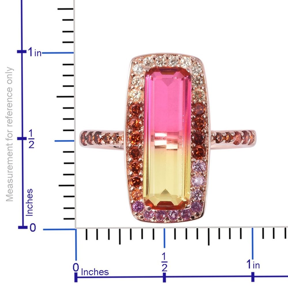 Simulated Multi Color Diamond Ring - image 5